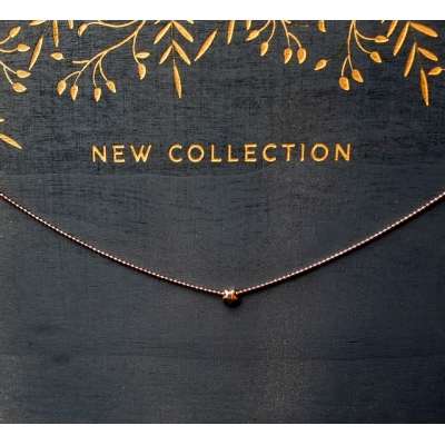 rosé goud ballchain kettinkje met ster rosé goud ballchain kettinkje met ster